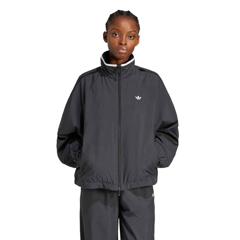 Buy adidas Originals WOVEN TT ZIP Women Black Jacket Online