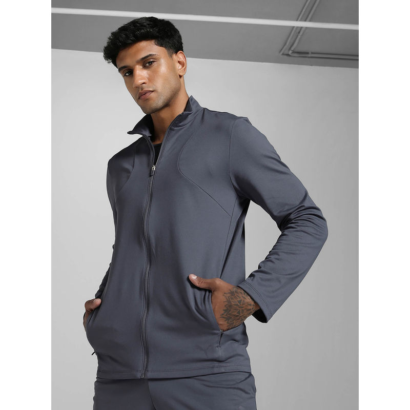 Puma Grey Cloudspun Full-Zip Training Jacket (XL)