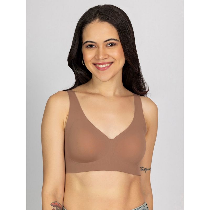 Chelvet Women Nude Seamless Padded Bra (S)