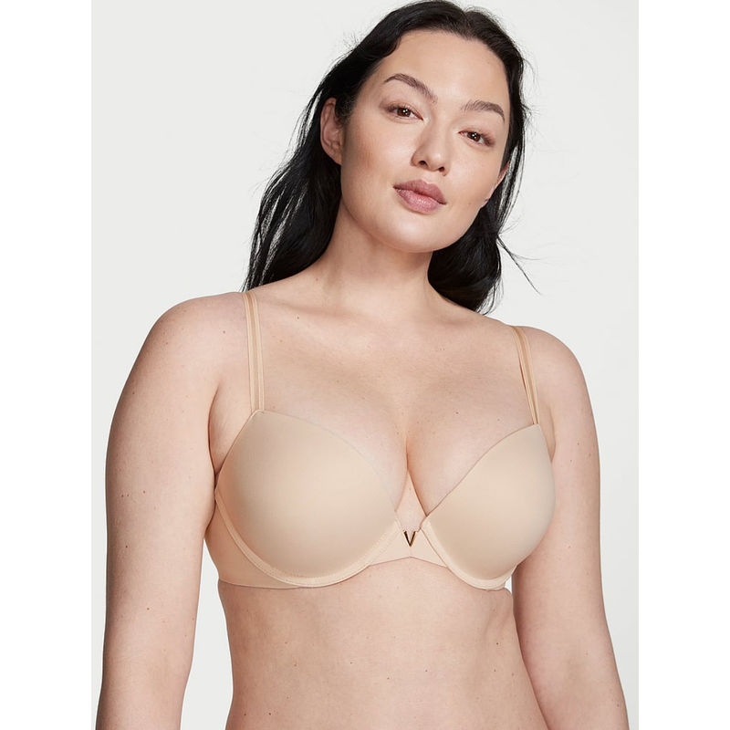 Victoria's Secret Beige Love Cloud Push-Up Plunge Bra (38DDD)