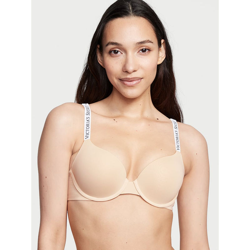 Victoria's Secret Beige Push-Up Perfect Shape T-Shirt Bra (36DD)