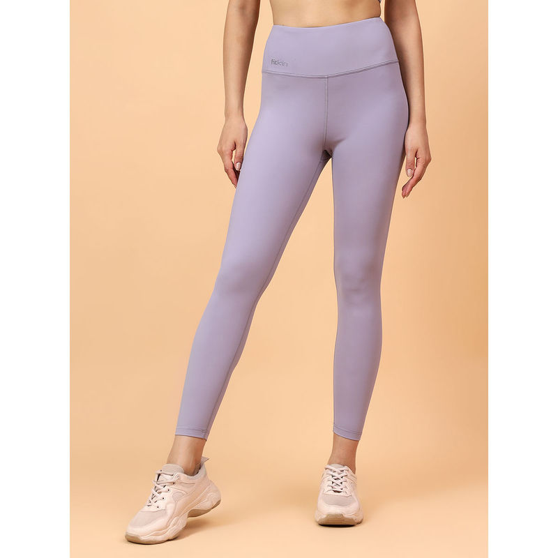 Fitkin Women's Lavender Core High Waist Curve Sculpting Tights (M)