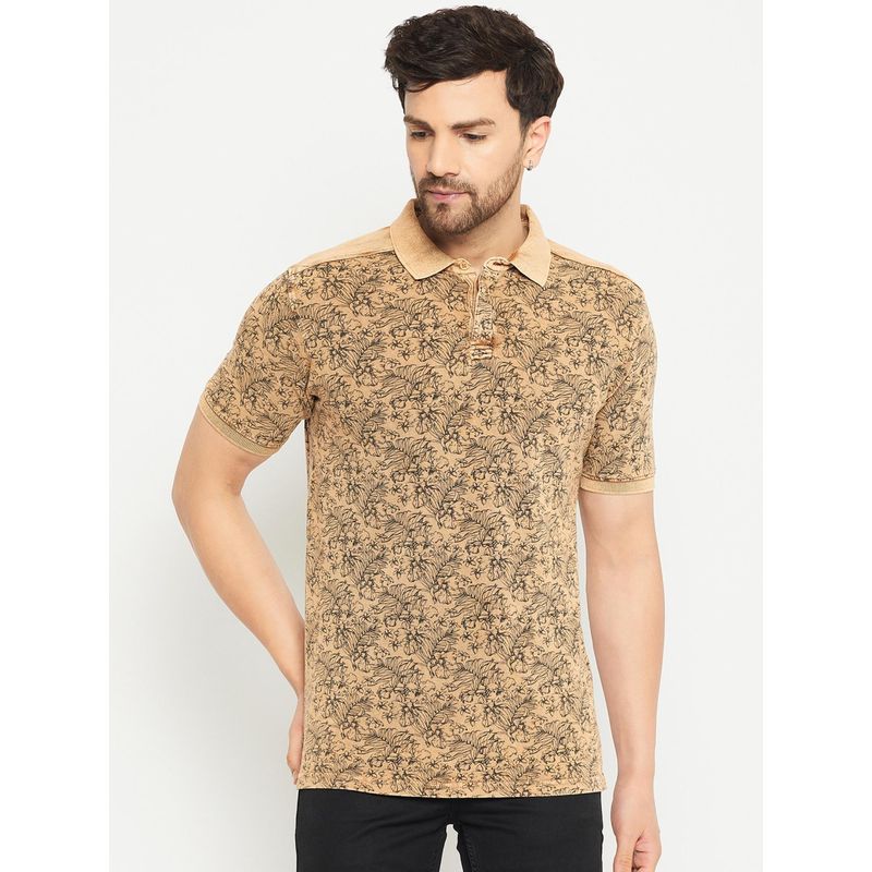 Club York Camel Polo Neck Polo T-Shirt (M)