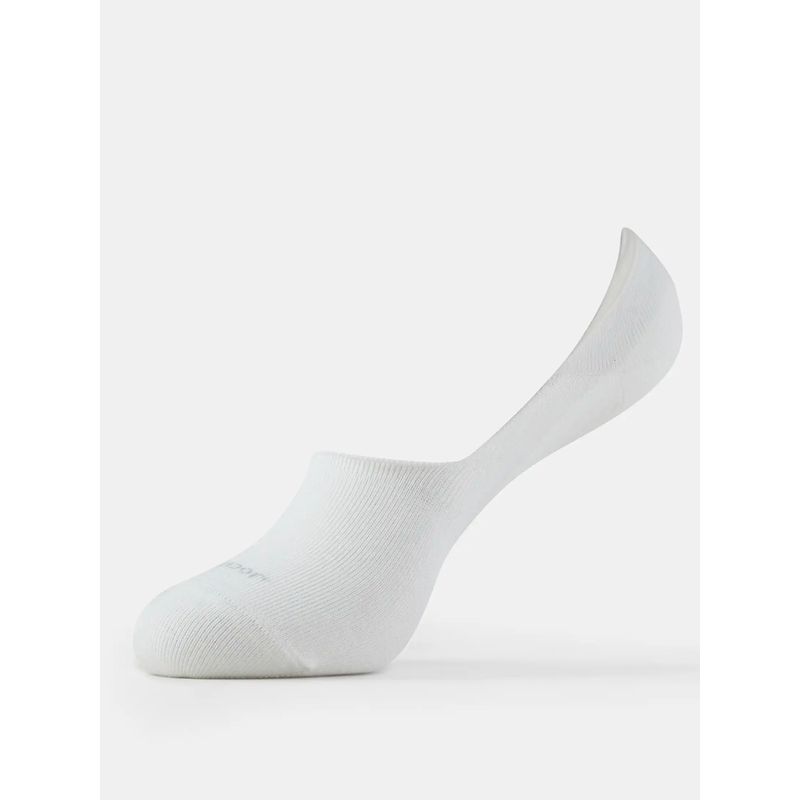 Jockey 7484 Womens Microfibe Cotton Stretch No Show Socks - White (UK 2-4)
