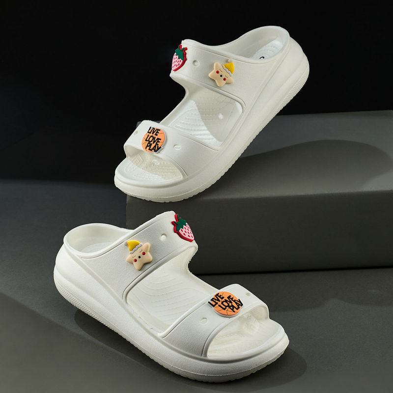 Campus Gcw-7004 Women's White Sliders (UK 7)