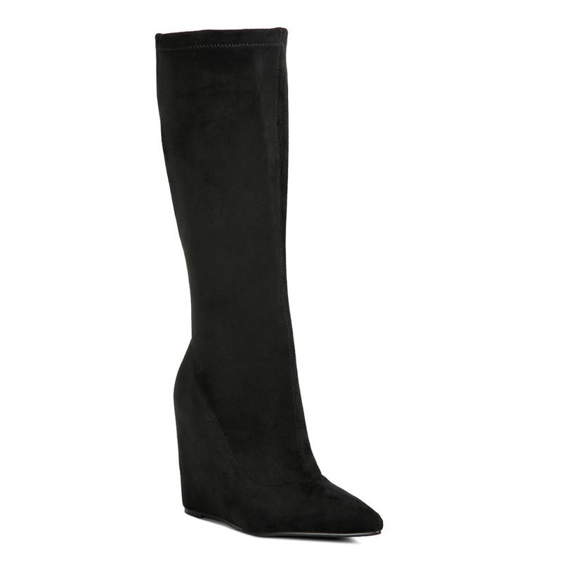 London Rag Solid Black Casual Boots (EURO 36)