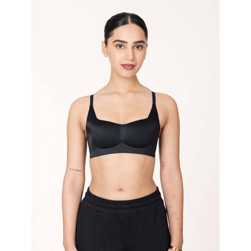 Shapercult Women Black Skyn Non Wired Push-Up Bra (XL)