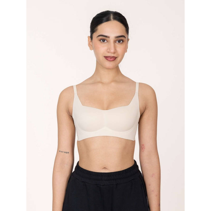 Shapercult Women White Skyn Non Wired Push-Up Bra (S)
