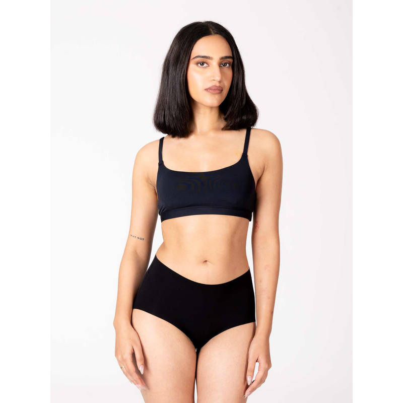 Shapercult Women Black Pryme Solid Bralette (M)