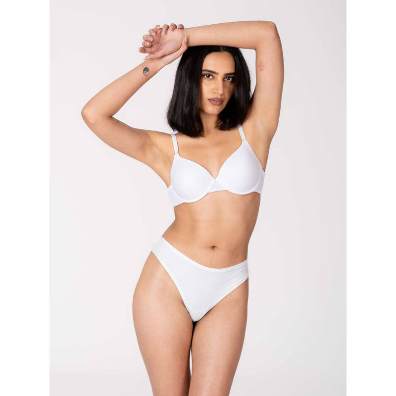 Shapercult Women White Solid Minimizer Bra (M)