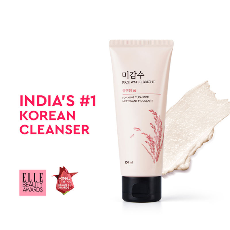 The Face Shop Rice Water Bright Korean Cleanser - Best Face Wash for Even Tone & Glowing Skin