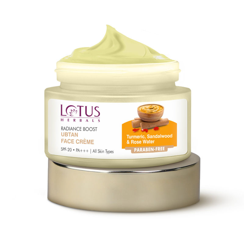 Buy Lotus Herbals Radiance Boost Ubtan Face Cream SPF 20 Online