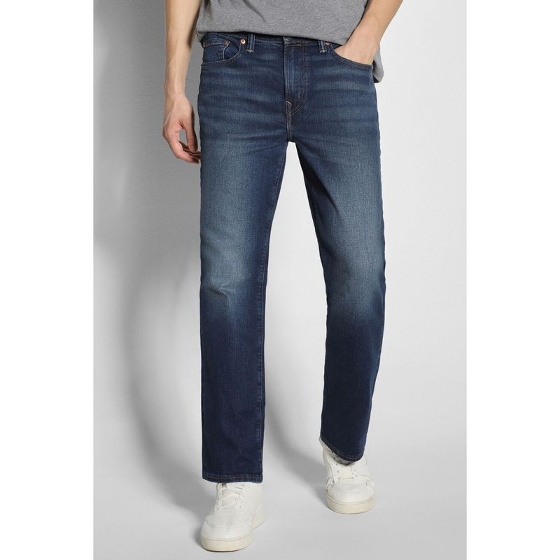 American Eagle Men Navy Blue Air Flex+ Original Bootcut Jeans (29)