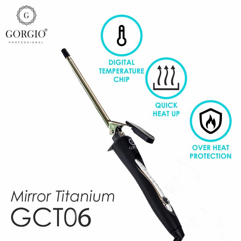 Buy Gorgio Professional Mirror Titanium Hair Curler GCT6 Online