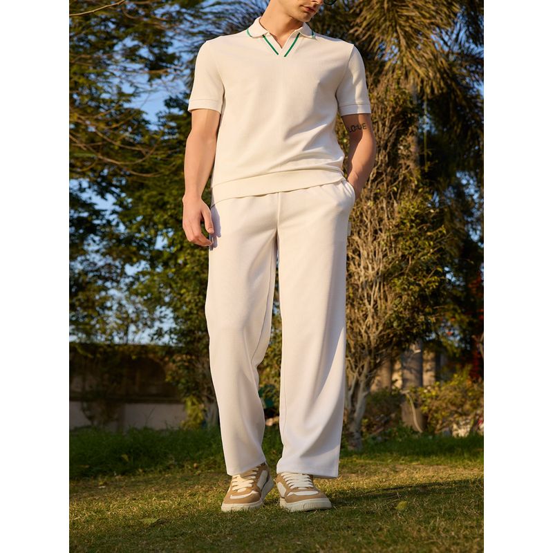 Muvazo Bogey Stripe White Pant (2XL)