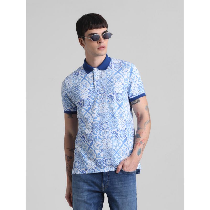 Jack & Jones Blue Regular Fit Polo T-Shirt (S)