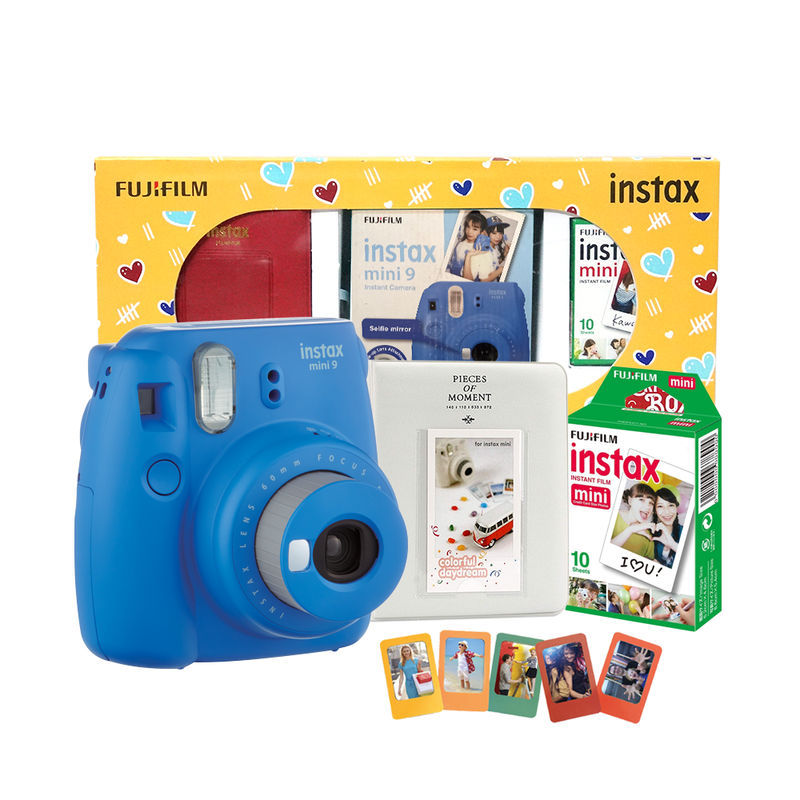 Fujifilm Instax Mini 9 Surprise Box Cobalt Blue Camera