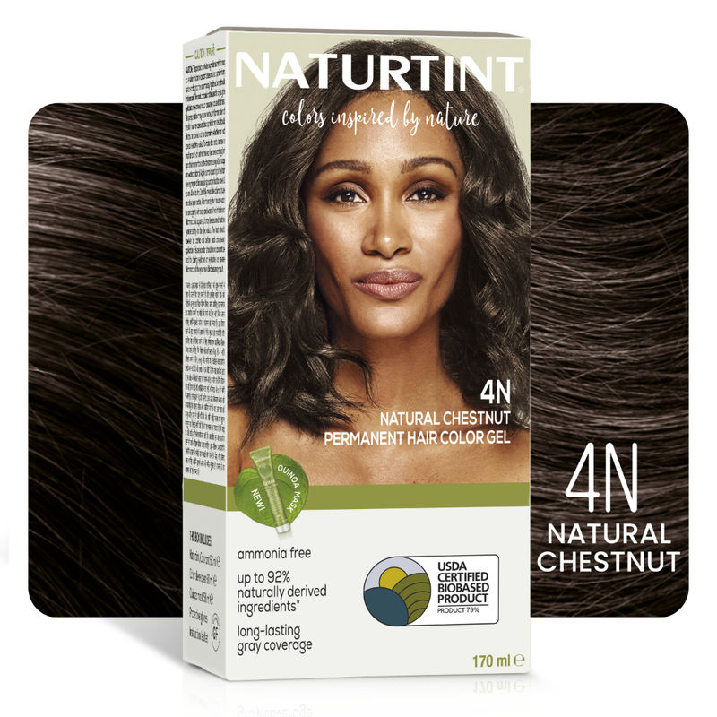 NATURTINT Ammonia Free Permanent Hair Color Hair Color Gel - 4N Natural Chestnut