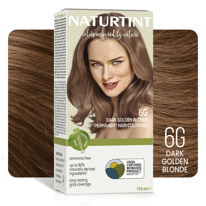 NATURTINT Ammonia Free Permanent Hair Color Hair Color Gel - 6G Dark Golden Blonde