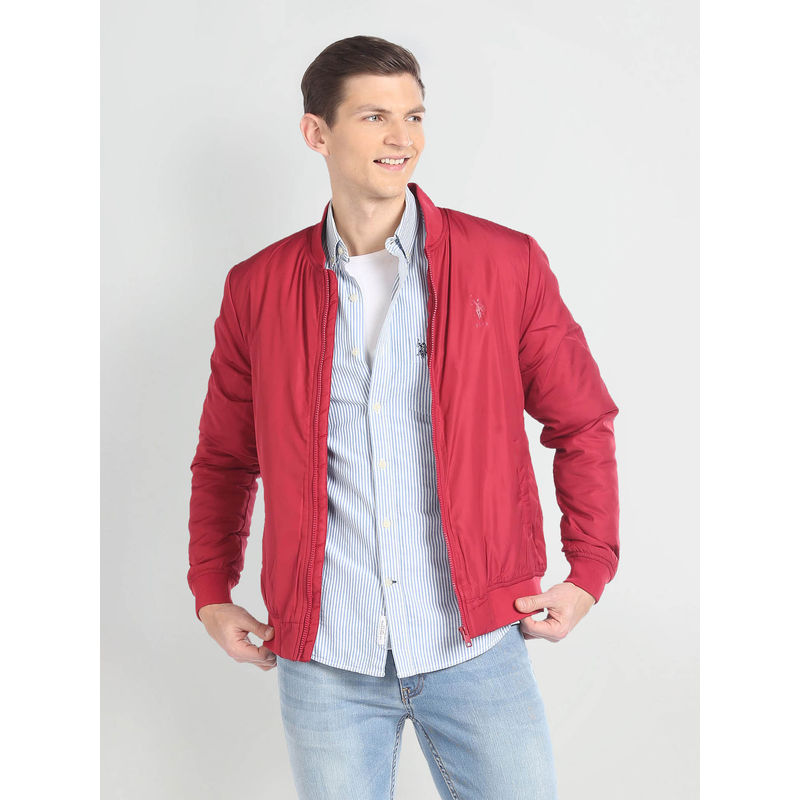 U.S. Polo Assn. Denim Co. High Neck Long Sleeve Bomber Jacket (XL)