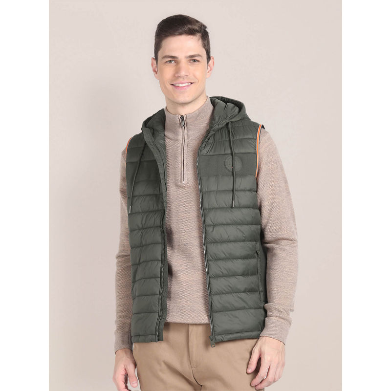 U.S. POLO ASSN. Gillet Puffer Hooded Jacket (L)