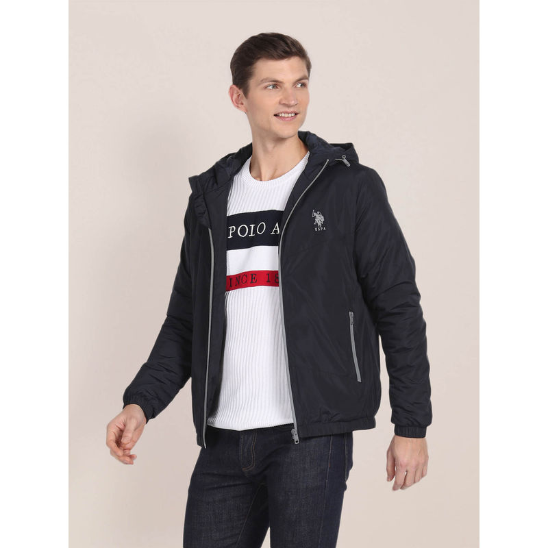 U.S. POLO ASSN. Solid Hooded Jacket (M)