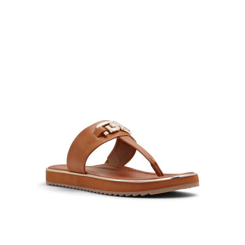 Aldo tan flat sandals deals