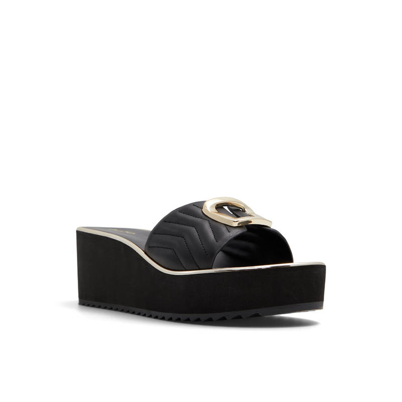 Aldo Women Black Wedges (UK 6)