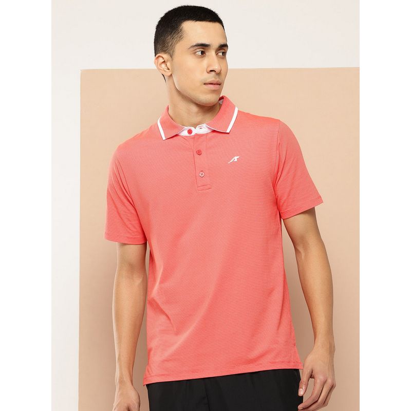 Alcis Men Coral Polo T-Shirt (L)