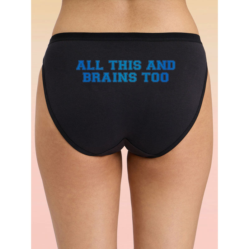 C.O.A.T Bikini Panty Pack of 1-I Sparkle Black LMP1002 (L)