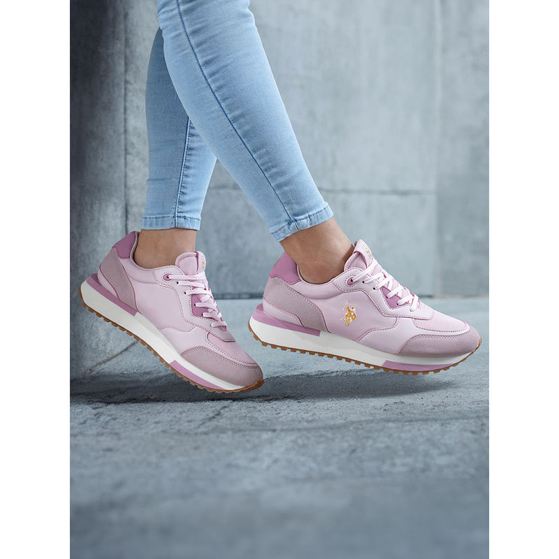 U.S. POLO ASSN. Women Cleo Light Pink Sneakers (UK 6)