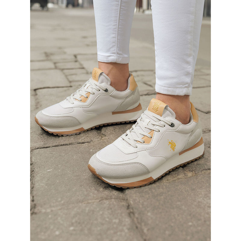 U.S. POLO ASSN. Women Cleo Off White Sneakers (UK 6)