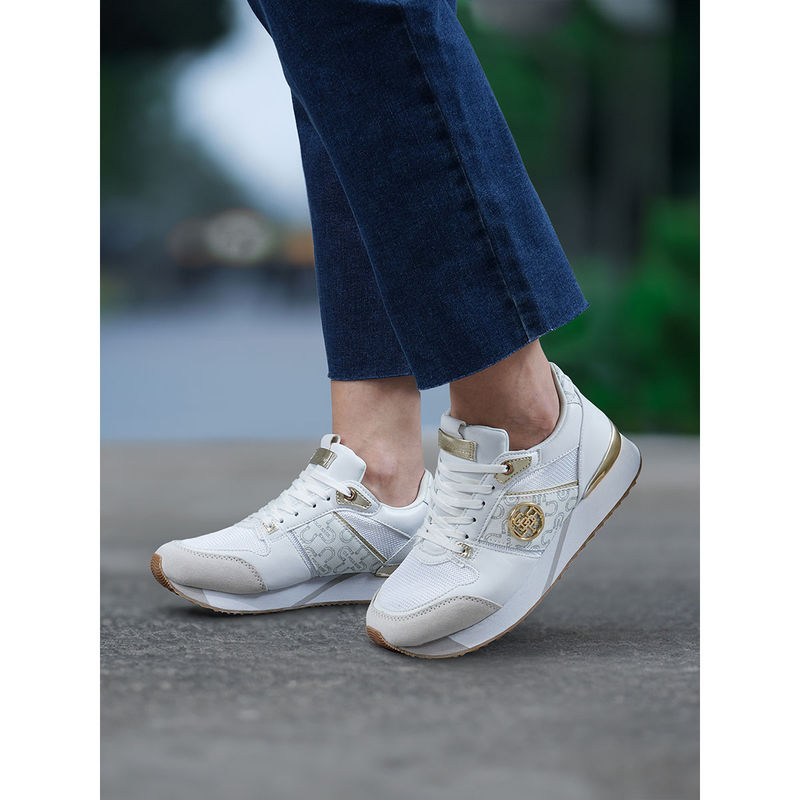 U.S. POLO ASSN. Women Stella White Sneakers (UK 7)