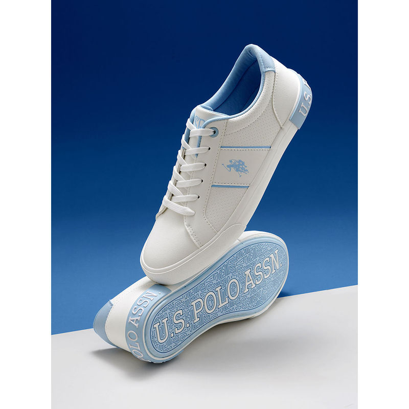 U.S. POLO ASSN. Women ZESTA Lt. Blue Sneakers (UK 4)