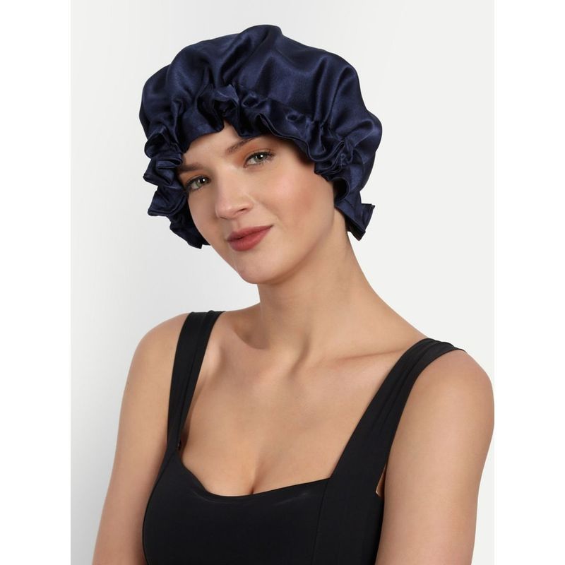 Buy Long Satin Bonnet Sleep Cap Extra Large Silk Sleeping Cap With Wide  Elastic Band Loose Night Hat For Women BraidsCurly HairNatural HairVery  Soft  Comfortable Black Online at Low Prices in
