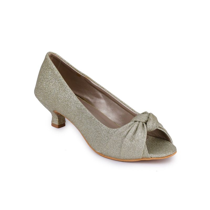 VALIOSAA Solid Gold Peep Toes (EURO 41) (EURO 41)