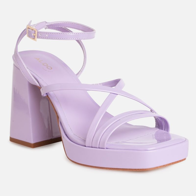 Aldo Taia Synthetic Purple Solid Heels (UK 6)