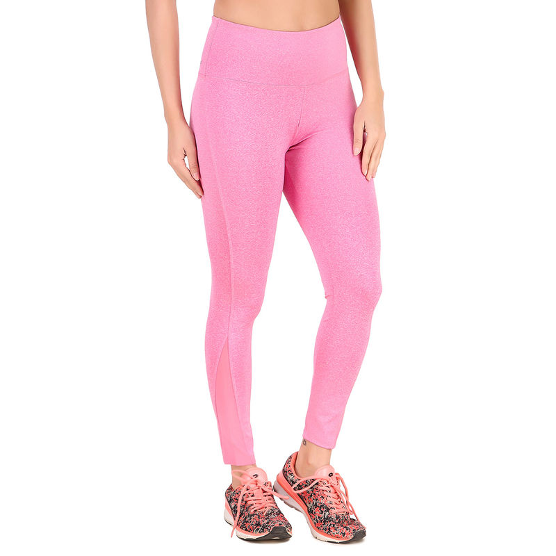 Vector X Pink Full Length Girls Tight For Gym Workout (S)