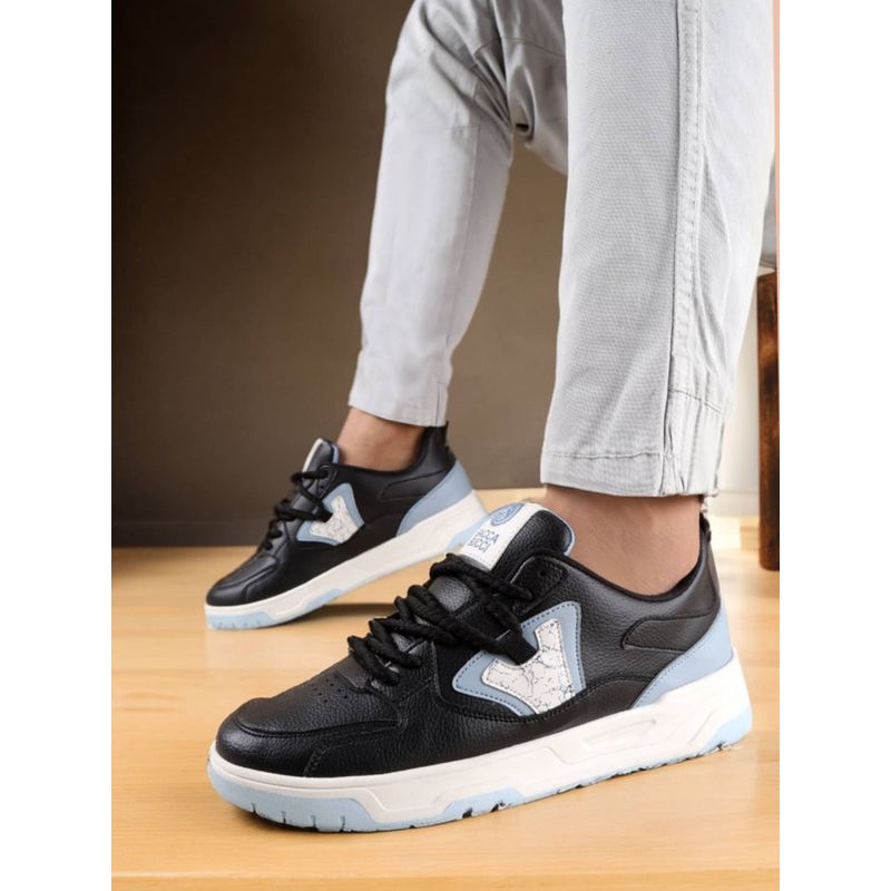 Bacca Bucci Stride Eclipse: Flat Sole Sneakers Black And Blue (UK 10)