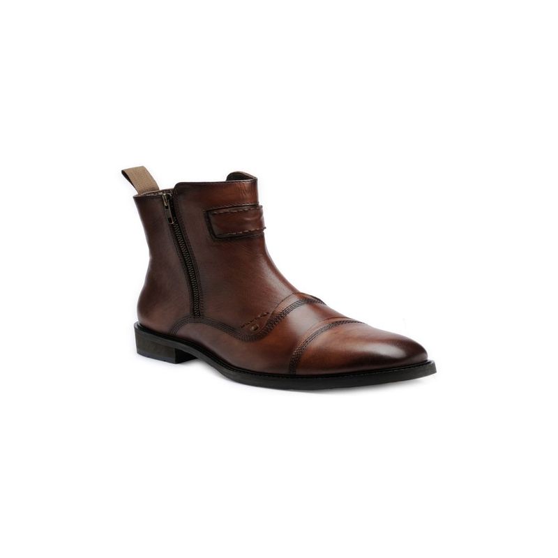 Teakwood Leathers Brown Solid Brogues Boots - Euro 42