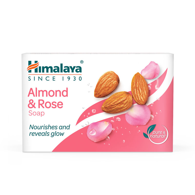 Himalaya Nourishes and reveals glow Almond & Rose Soap