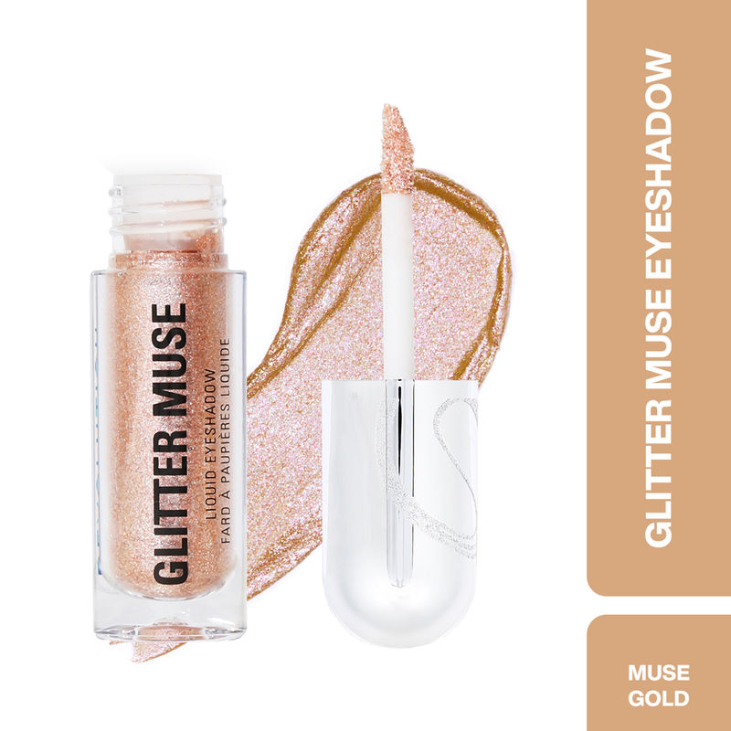 Makeup Revolution Metallic Muse Glitter Muse Eyeshadow - Gold