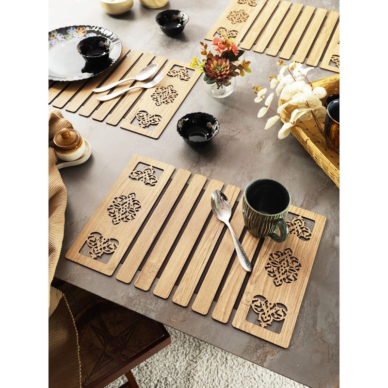 Buy Eyda Set of 6 Foldable MDF Table Mats Online