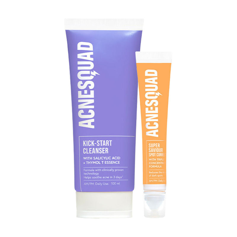 Buy Acne Squad Salicylic Acid Cleanser & Dark Spots Corrector Combo Online