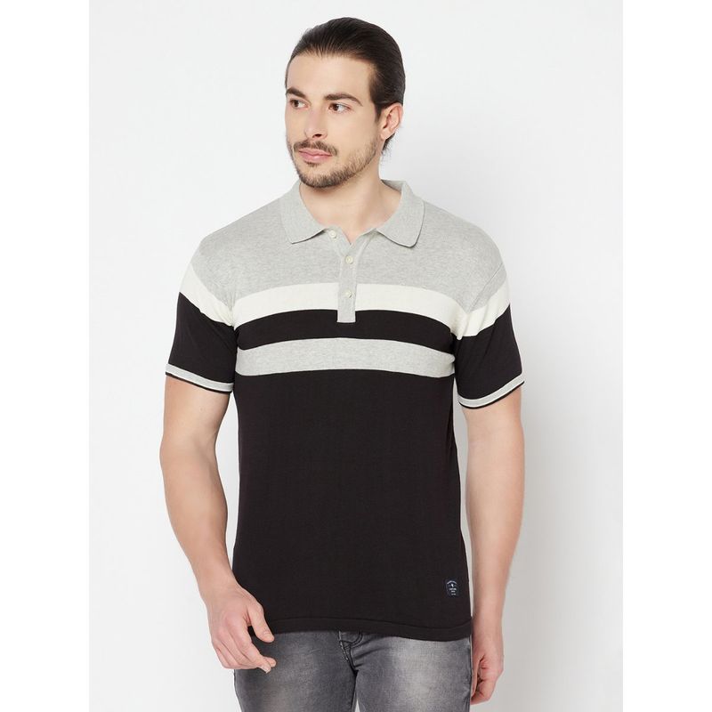 Cantabil Men Grey Melange T-Shirt (M)