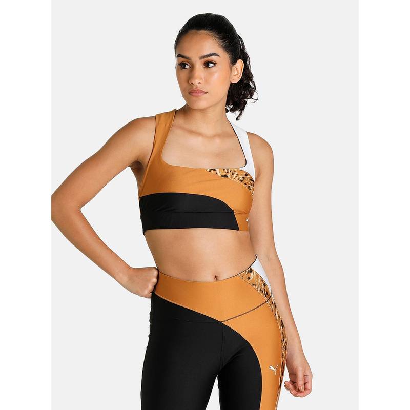 Puma Mid Impact Safari Glam Bra (XS)