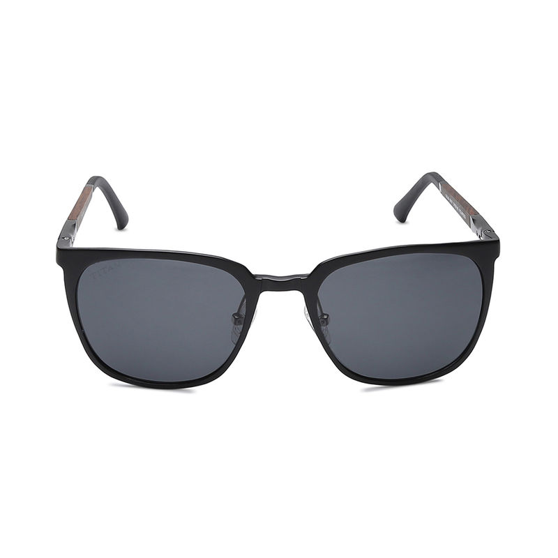 Titan Black Square Sunglasses (GC358BK1PV) Buy Titan Black Square