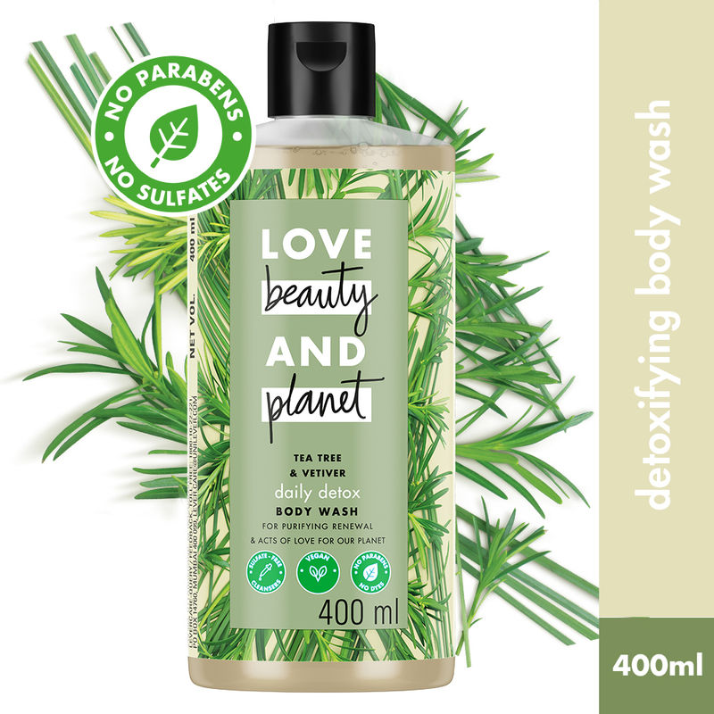 Love Beauty & Planet Tea Tree & Vetiver Daily Detox Moisturizing Body Wash