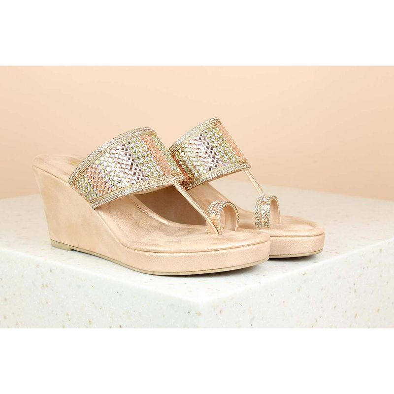 Inc.5 Embellished Bronze Wedges Buy Inc.5 Embellished Bronze Wedges