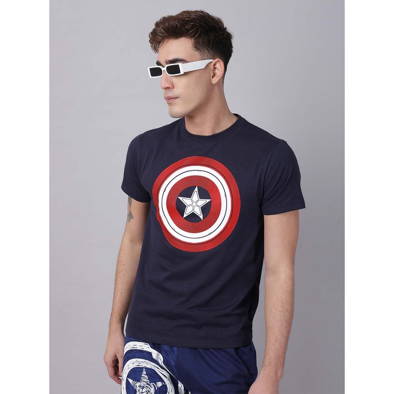 Free Authority Official Captain America: Brave New World Printed Regular Fit Tshirt for Men (S)